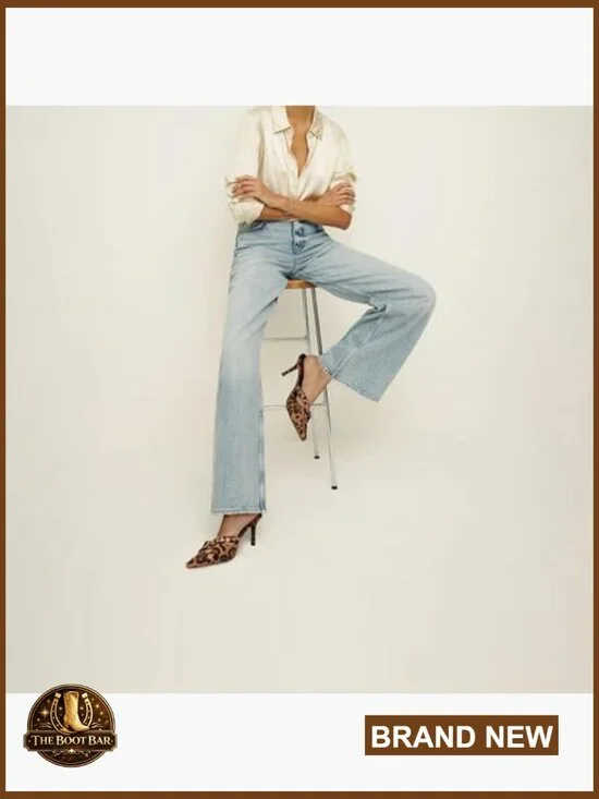 Vintage Kitten Heel Mules with Bow Detail, Pointed Toe, Vegan Leather - Picture 3 of 7